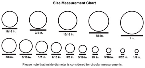 Ear Size Chart Over 1 Inch